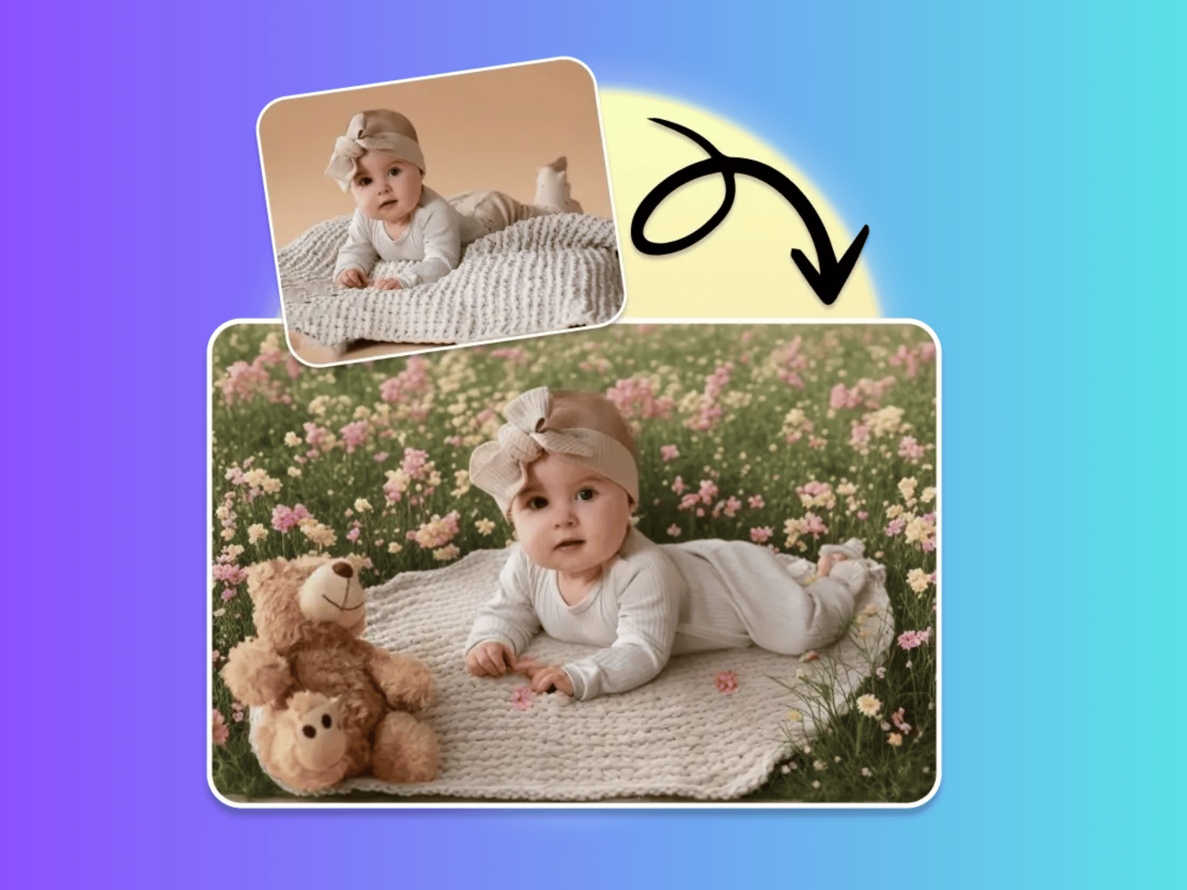 AI Baby Portrait Art