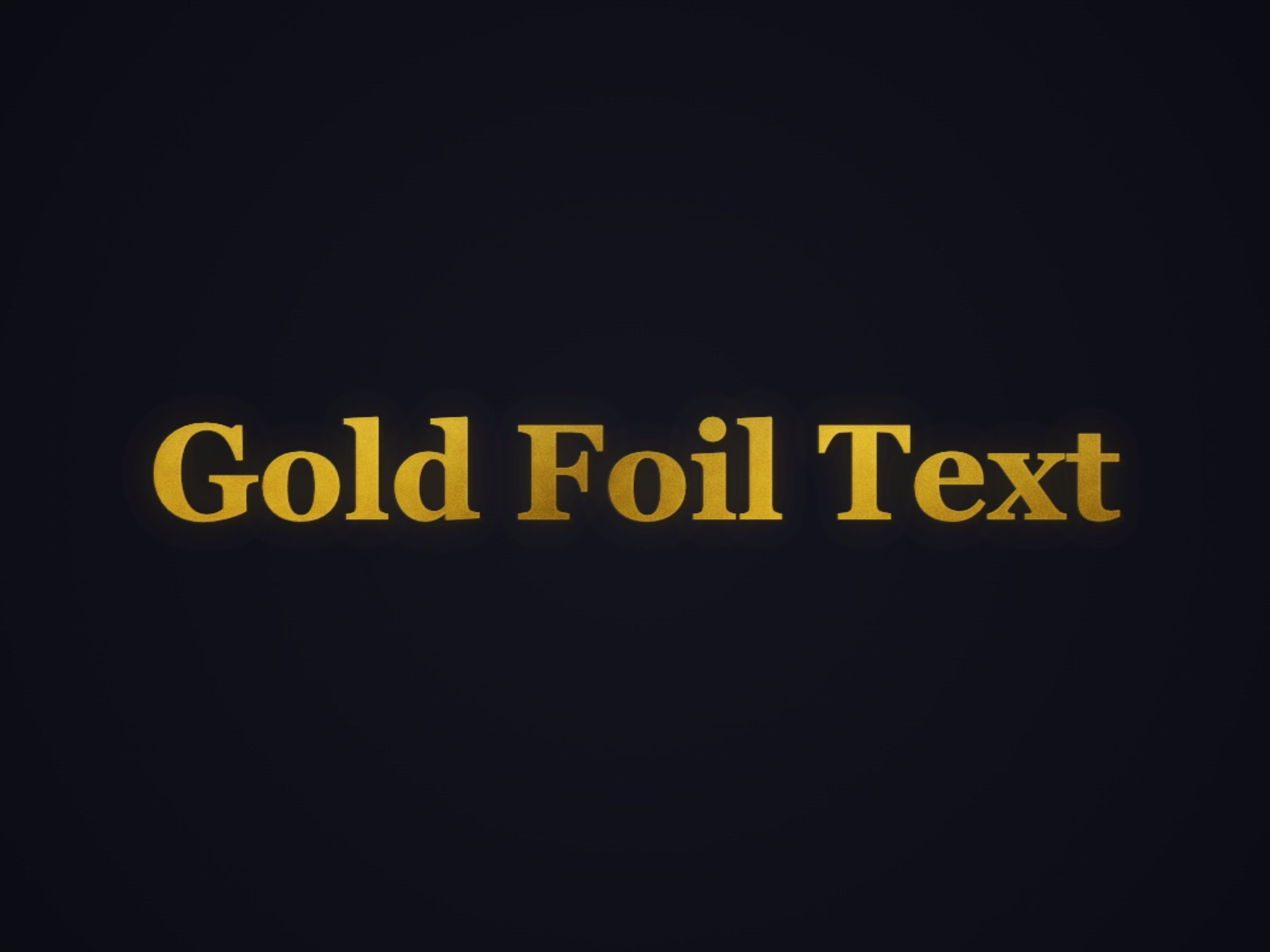 AI Gold Foil Text