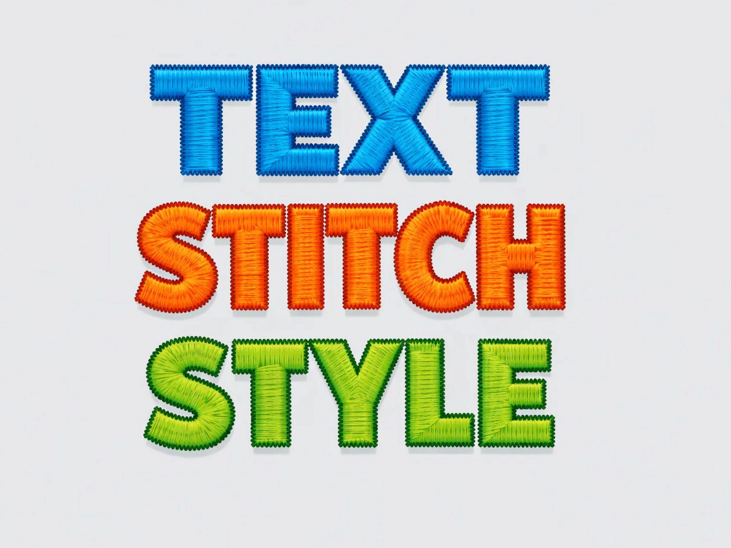 Embroidery Text Effects